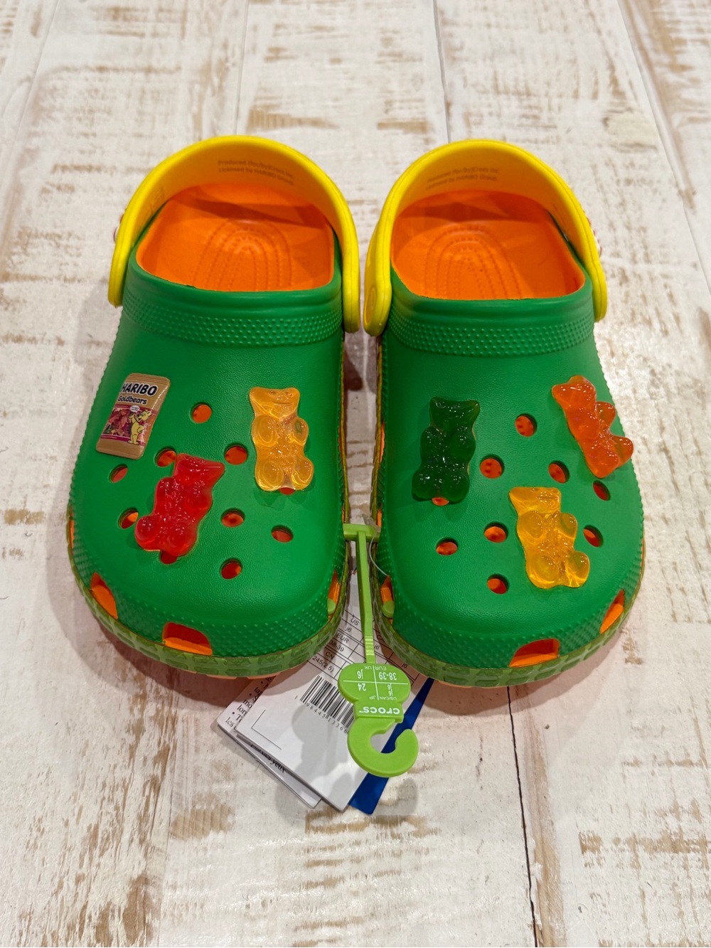CROCS x HARIBO Gummi Bear Classic Clogs Size J6 (W8)